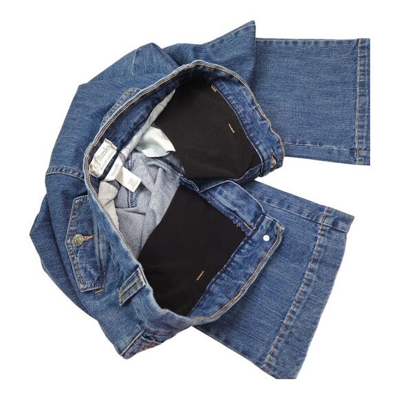 C.J. Banks Stretch Denim Jeans Womens Petite Size 14W Flared Madagascar - Picture 6 of 7